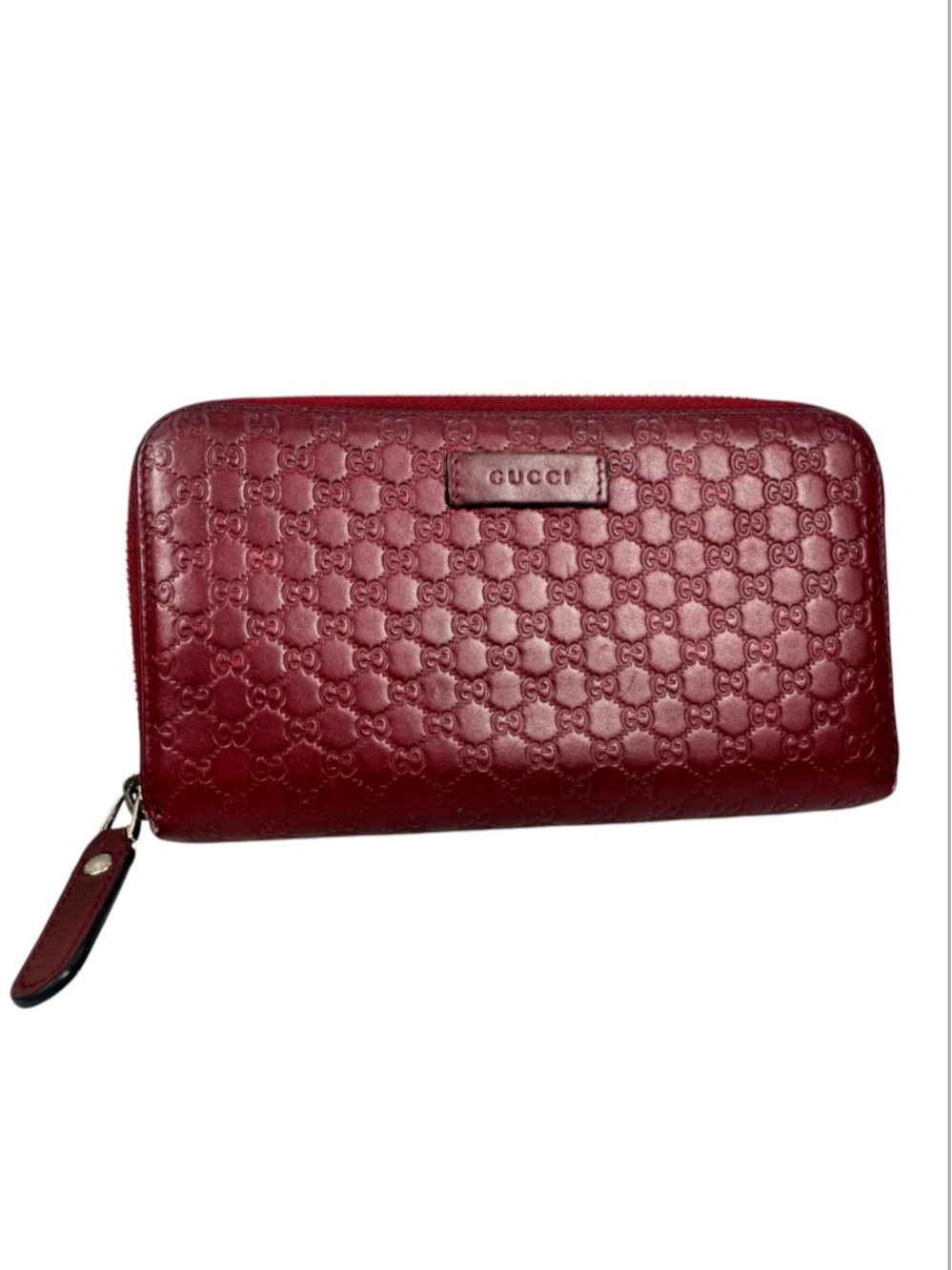 Gucci Embossed Zip Around long Wallet